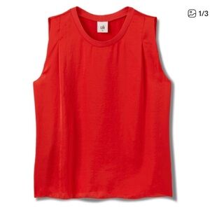 CAbi Red Sleeveless Top